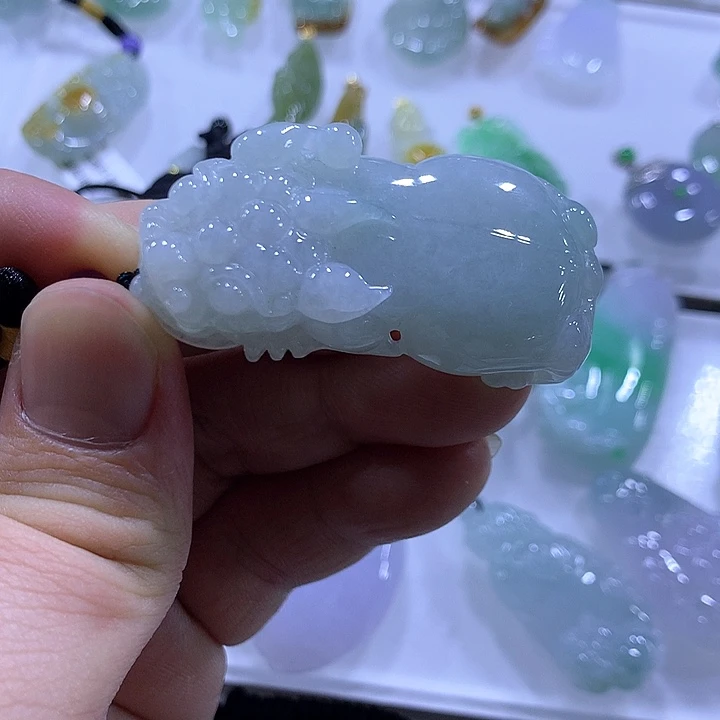 翡翠颈饰未镶嵌天然翡翠A货吊坠