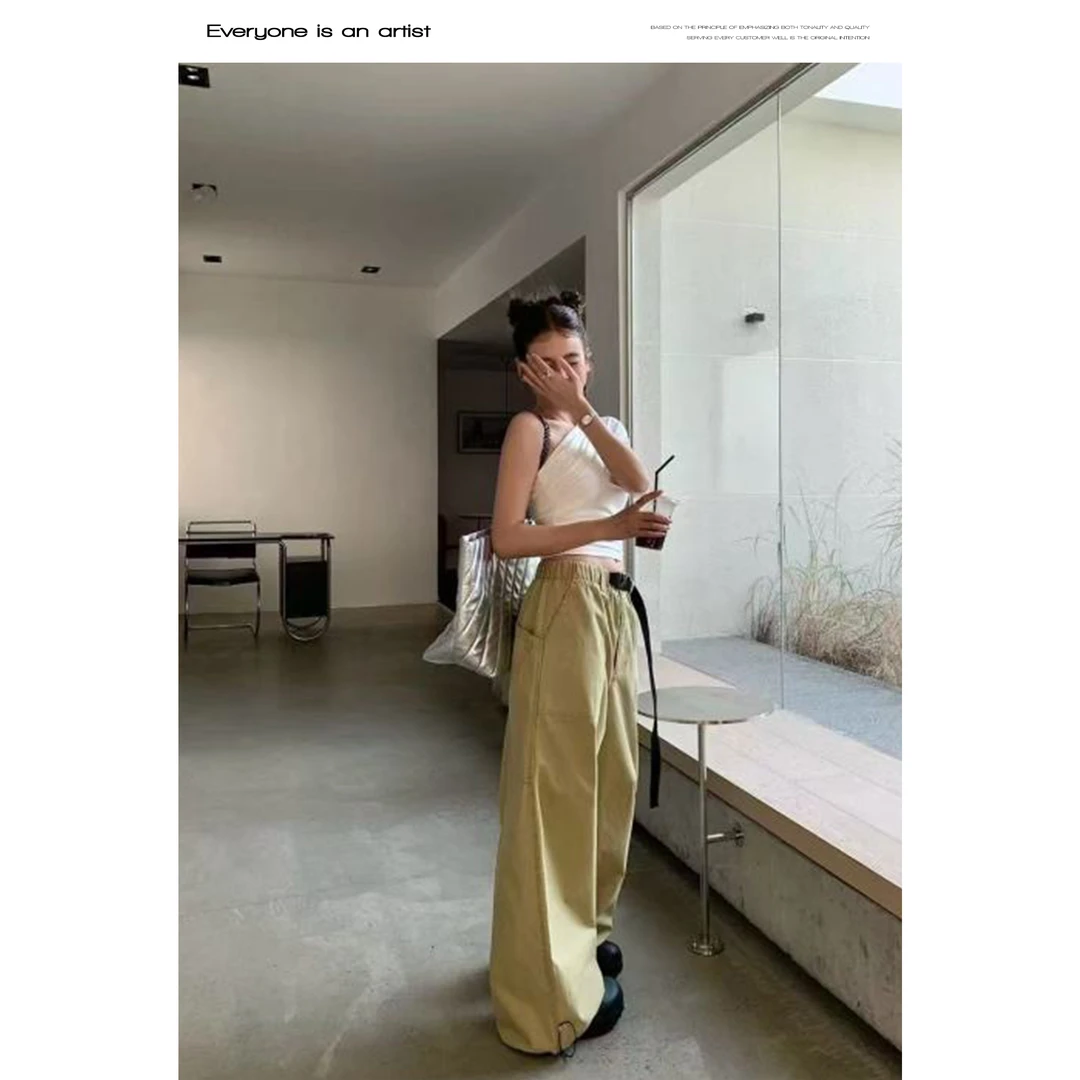 88223新款阔腿牛仔裤宽松显瘦慵懒感