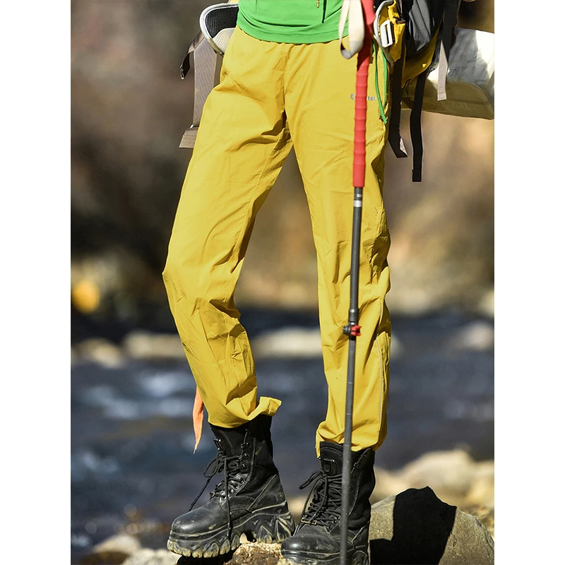 北京森林户外原创多巴胺轻量徒步登山耐磨透气高弹运动速干裤女式