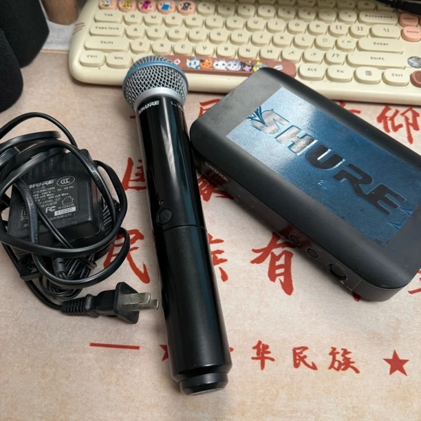 9新 Shure/舒尔 舒尔58a二手无线一拖一