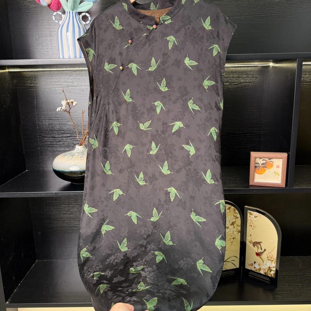 【幽蝶】中式复古提花连衣裙2273