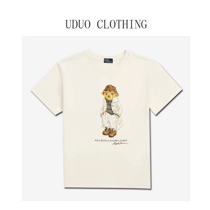 夏末清仓专用链接【伦敦街区】25夏款刺绣印花竹节棉短袖8009