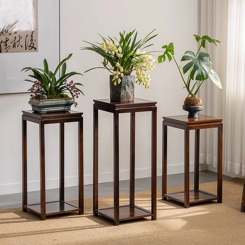 南美花梨实木花台榫卯整装花架中式家用花盆架室内盆景架客厅花几