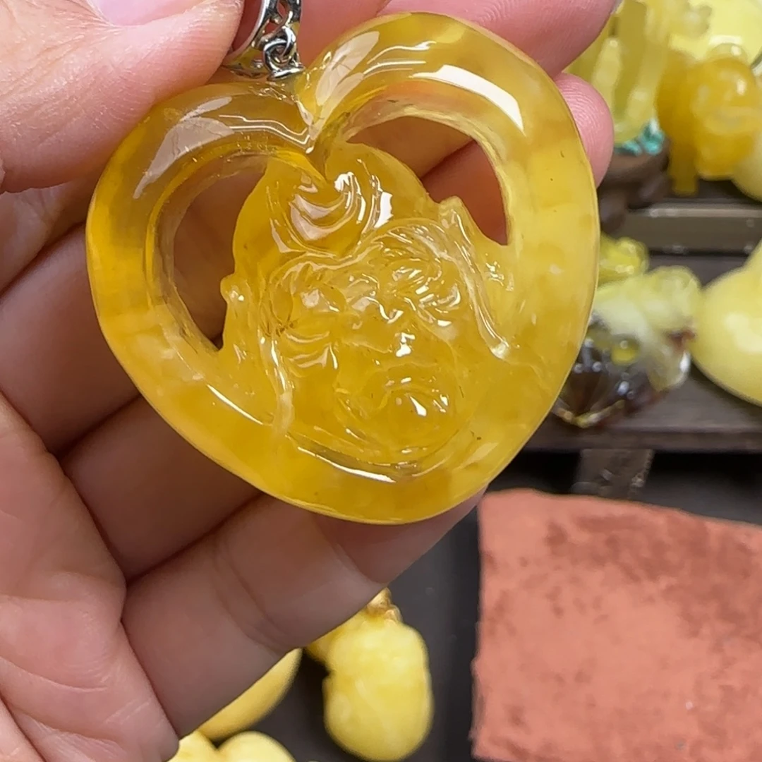 蜜蜡未镶嵌珠宝奇石微瑕