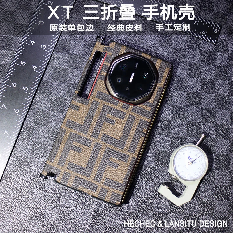 适用于华为matext手机壳经典花纹手工定制新款防摔单包边保护款XT
