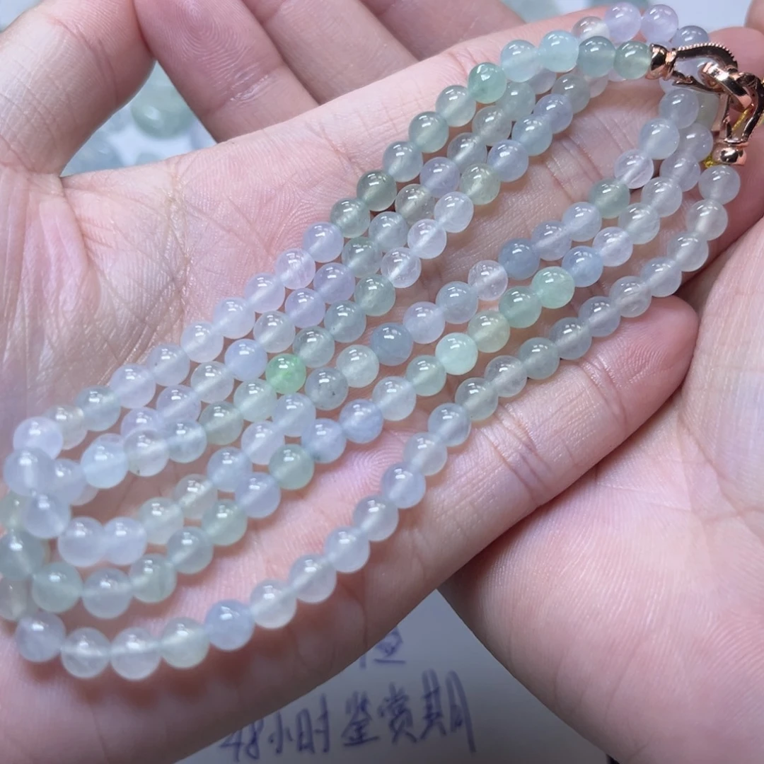 翡翠未镶嵌颈饰缅甸翡翠卡4.9