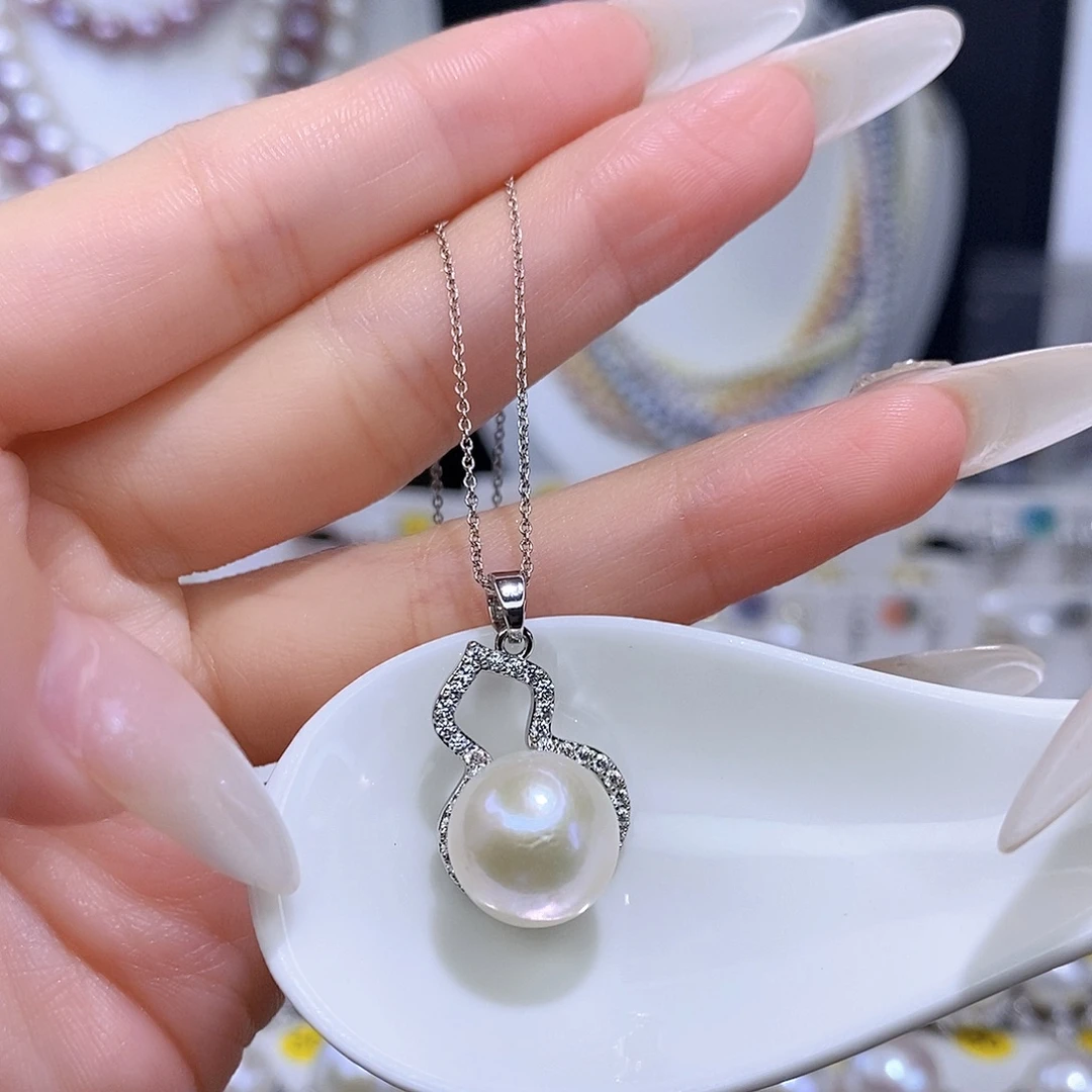 颈饰合金淡水珍珠F