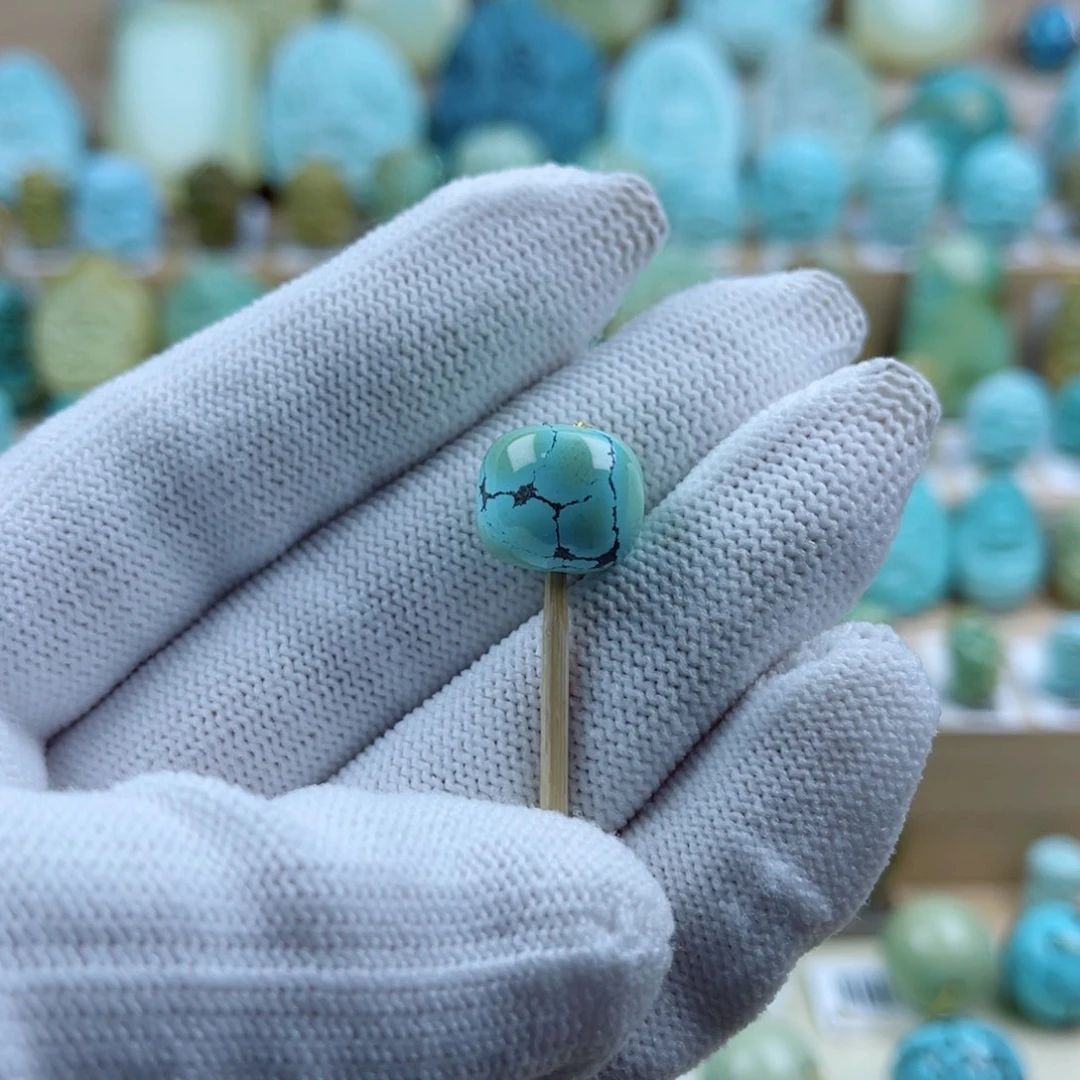 绿松石未镶嵌珠宝奇石13mm