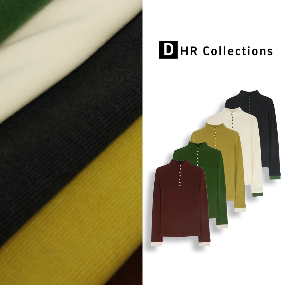 DHR COLLECTTIONS豆豆【480g】冬季厚款扭结领长袖打底女-D757