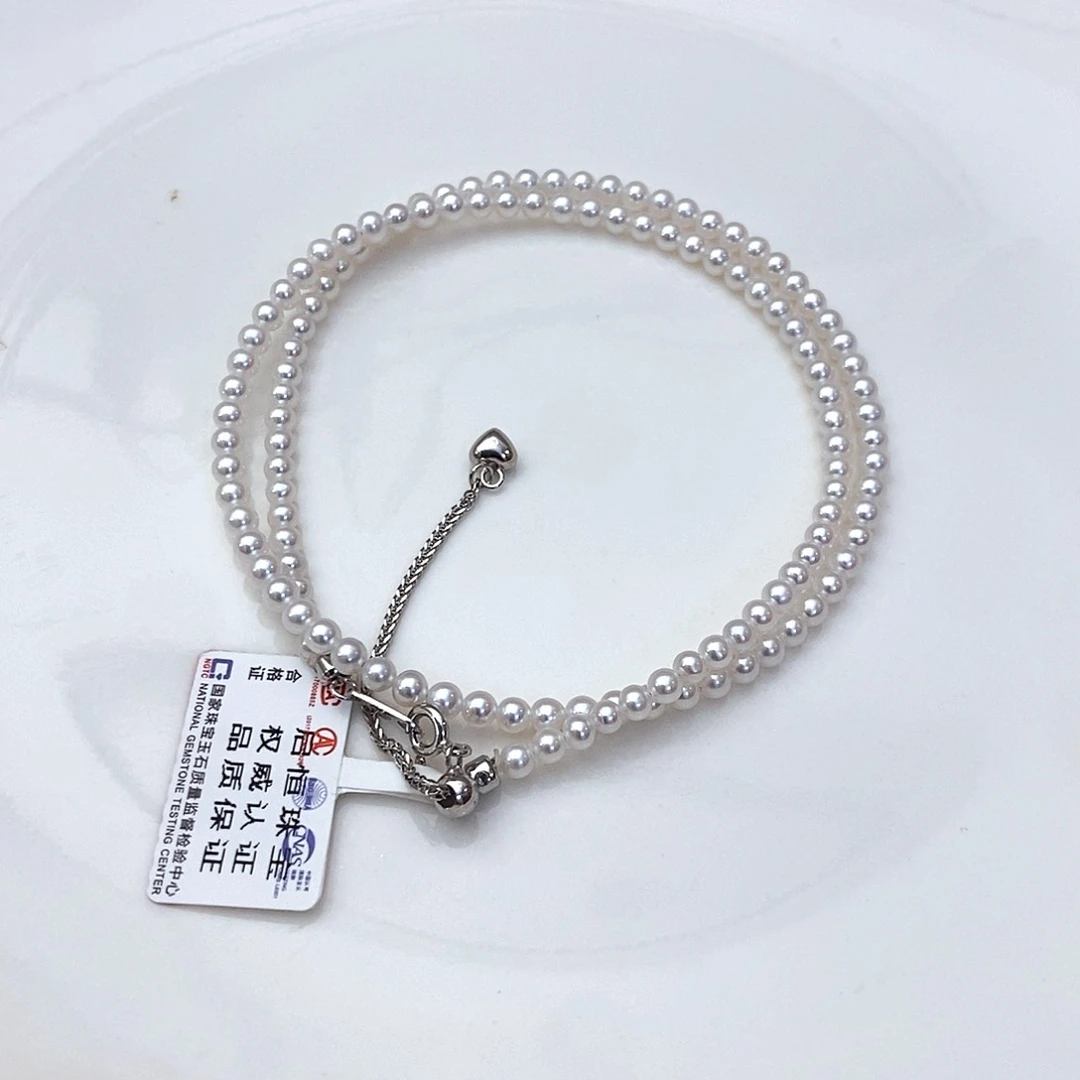 淡水珍珠银S925镶嵌颈饰