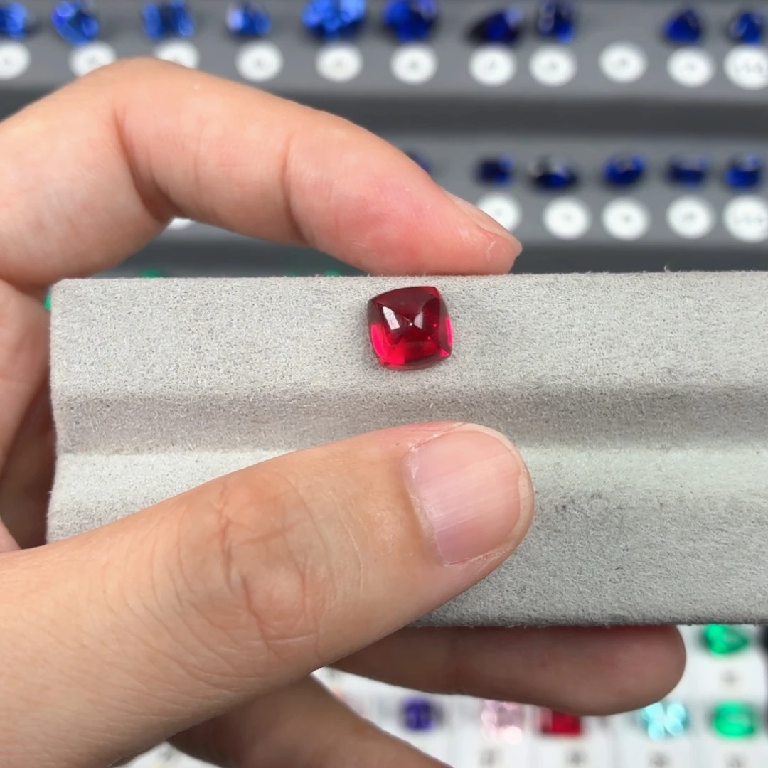 封***刀合成（培育）红宝石裸石未镶嵌4.02ct