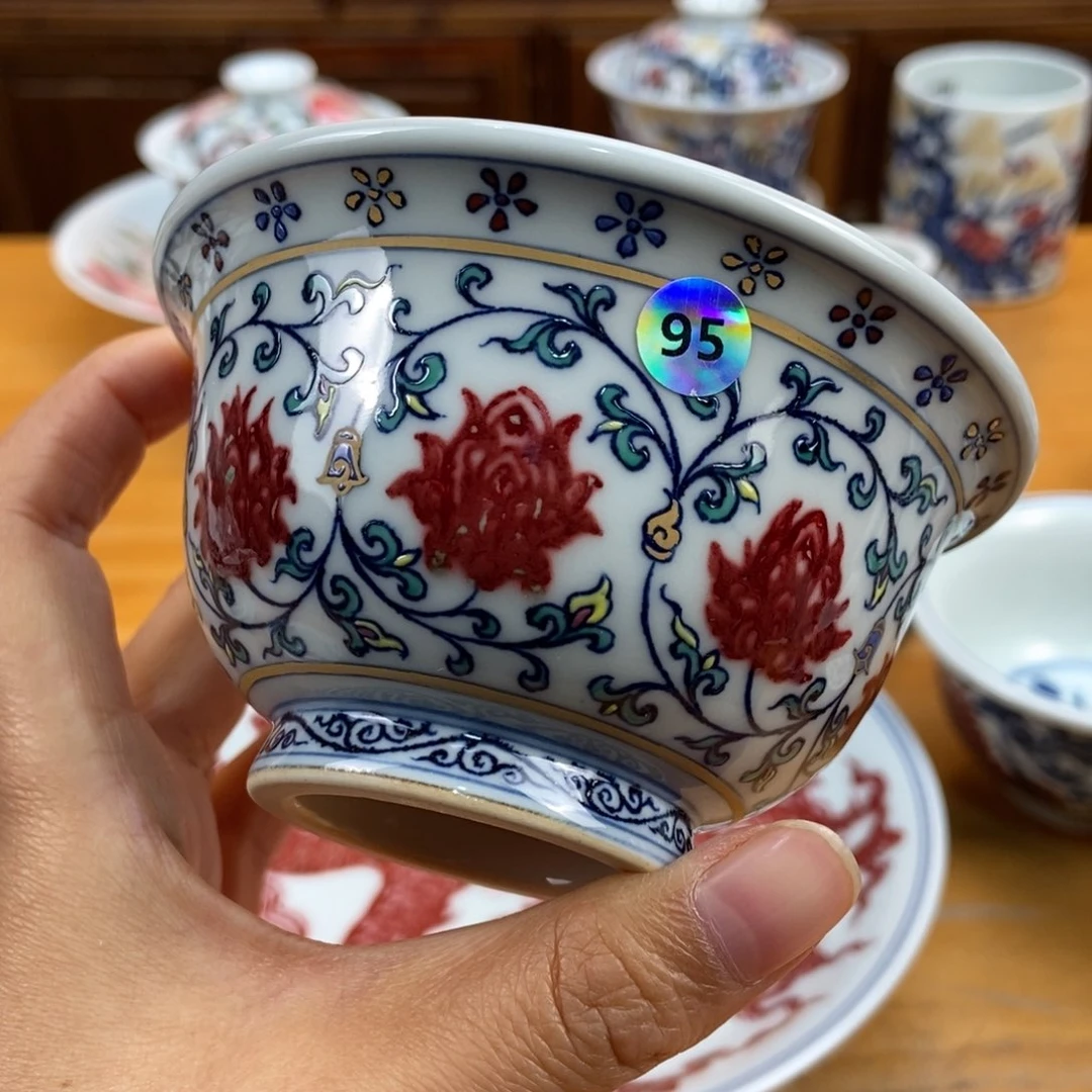 手绘现代茶具非古董