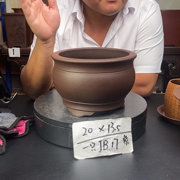 紫砂花盆货号一只JB17