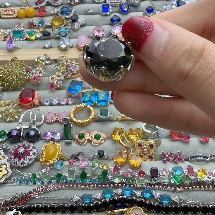 水晶银S925镶嵌戒指