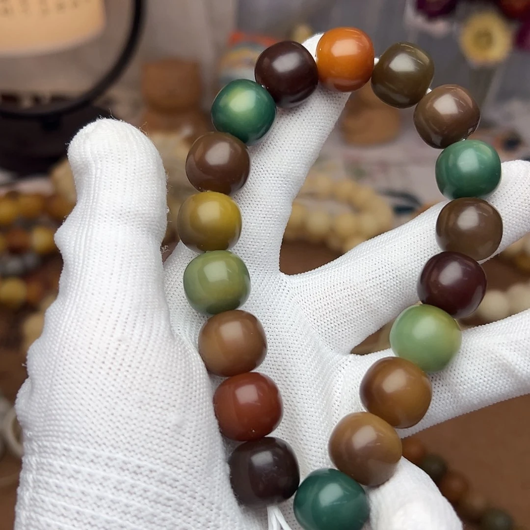 菩提根/象牙果手串15干磨油糕008