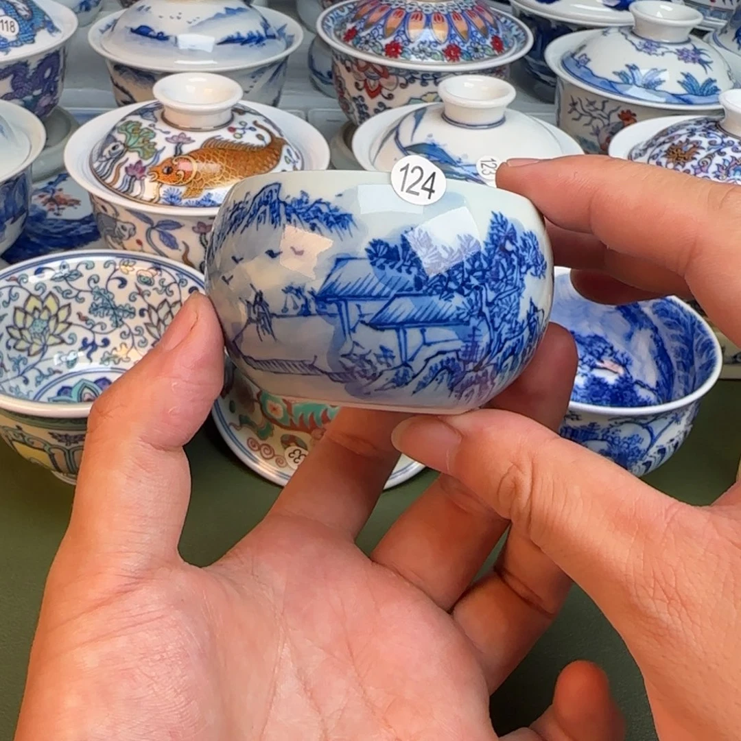 彦祖纯手工手绘茶具124