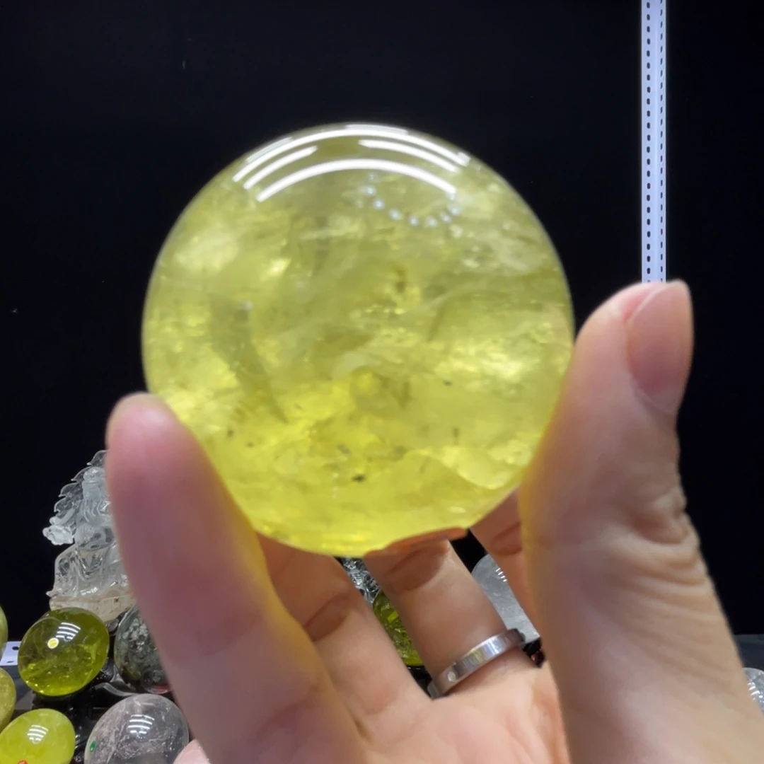 未镶嵌珠宝半成品水晶hh黄水晶c2441