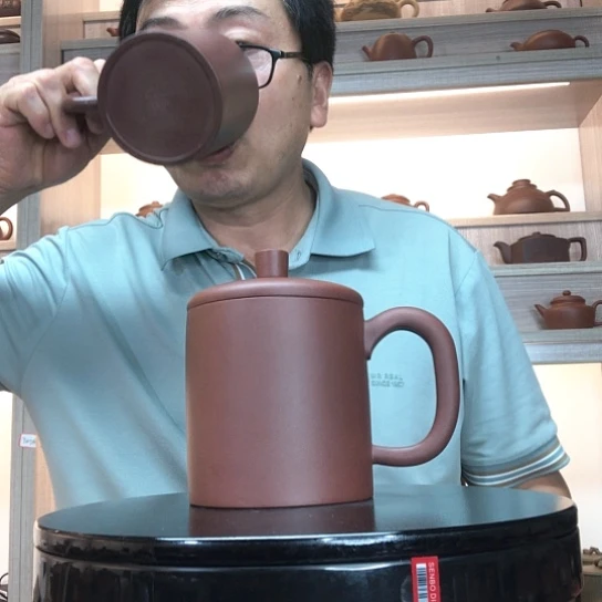 茶杯清水泥微瑕办公杯容量550