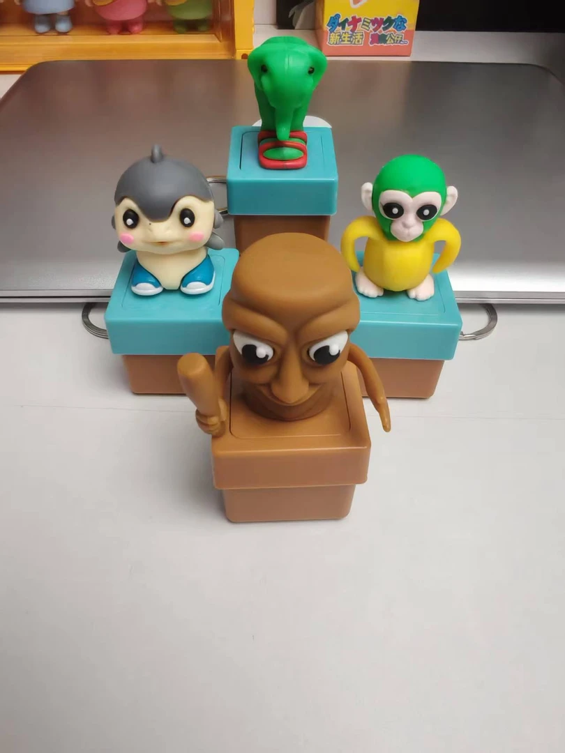 【山海经家族】木棍人解压按键发光发声创意减压玩具钥匙扣新奇