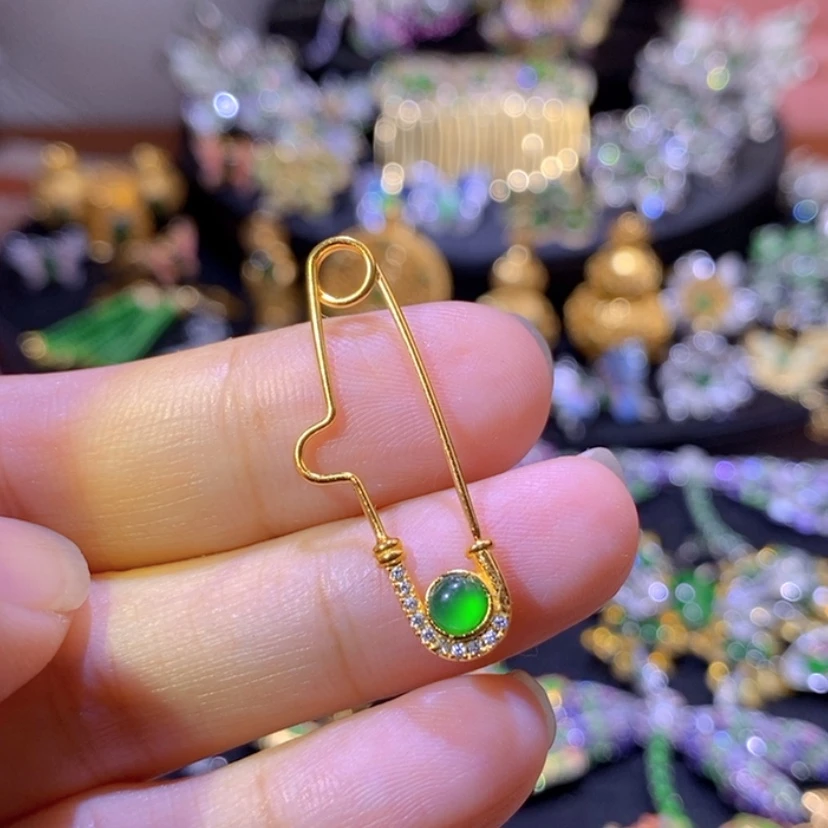 【闪购商品】翡翠挂件银S925镶嵌