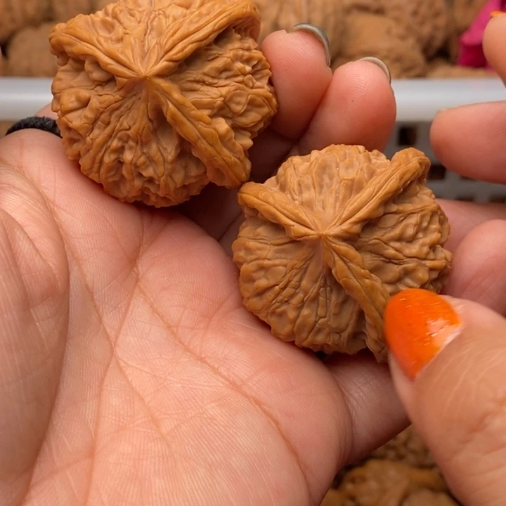 高***川把件文玩核桃龙爪三棱40尺核桃