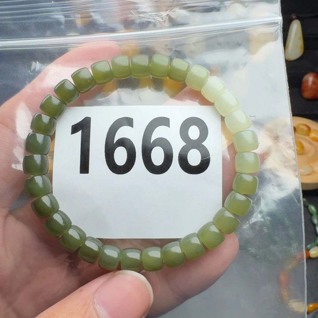 宴***厅和田玉未镶嵌手串