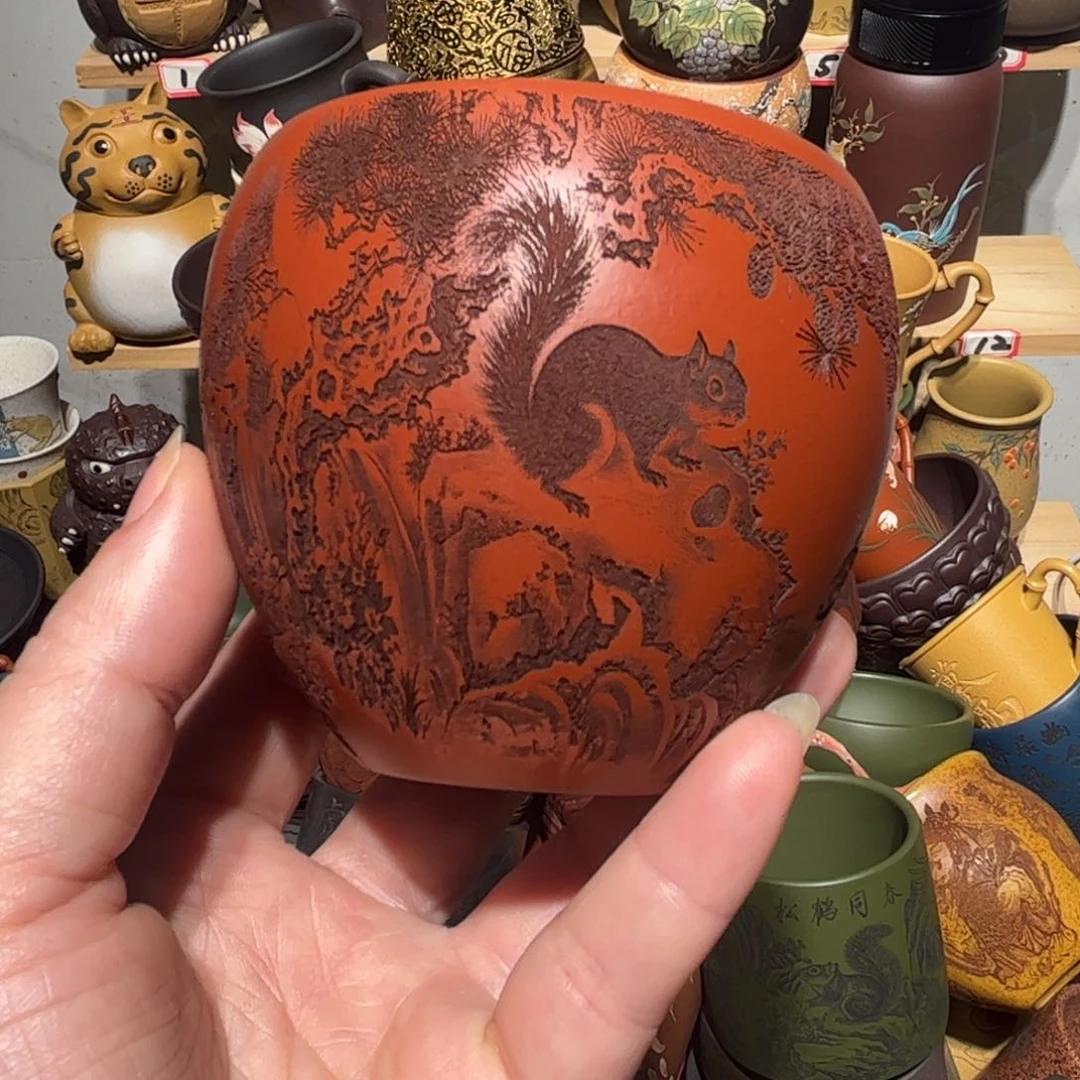 紫砂茶杯宜兴紫砂主人杯