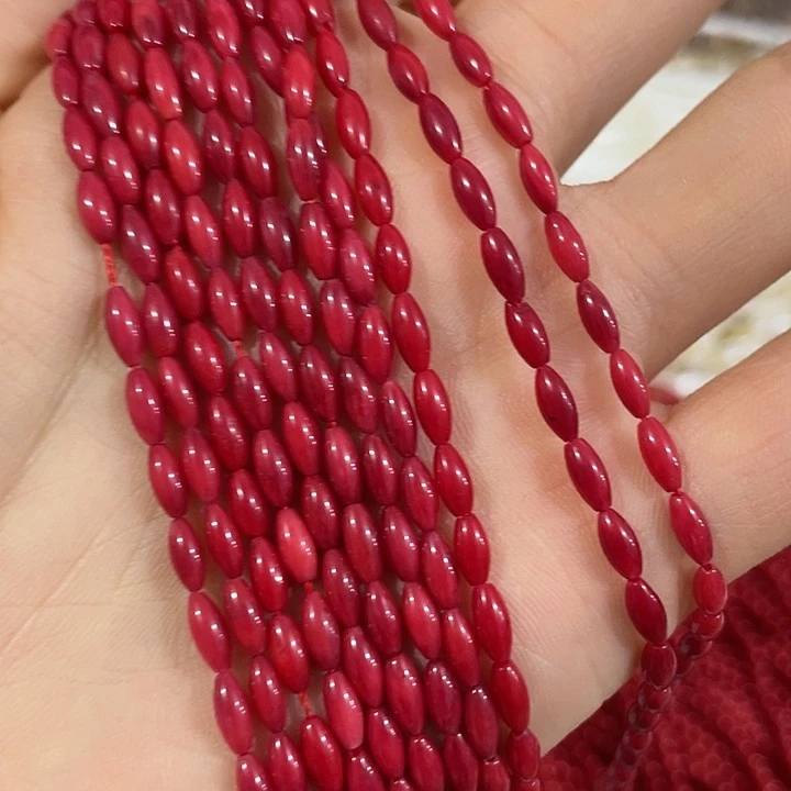 玛瑙/玉髓合金珠宝半成品一条3x6精品三姑娘小米珠