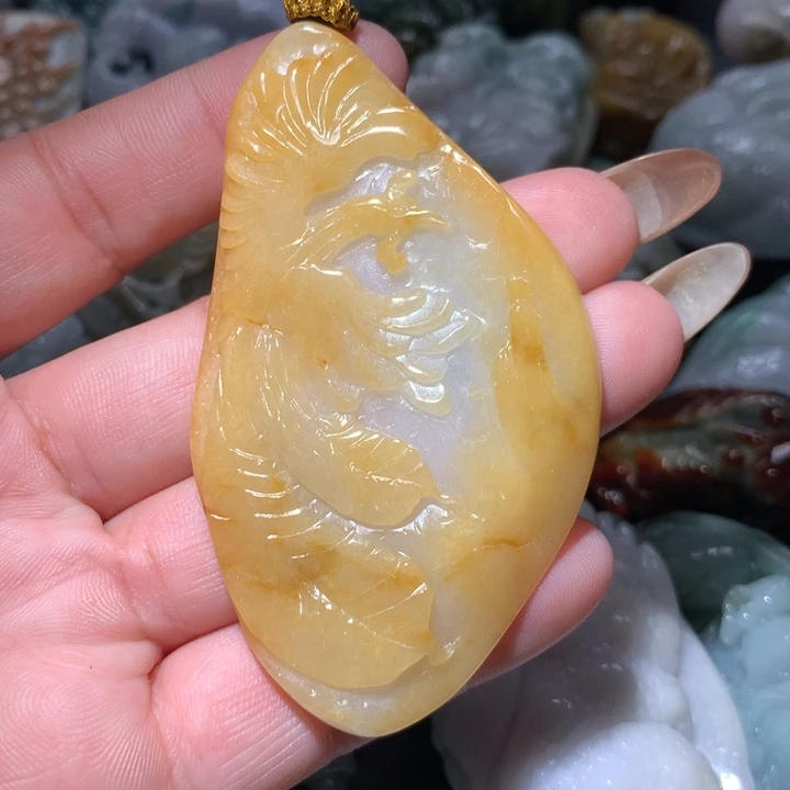 翡翠未镶嵌颈饰保真天然A货翡翠