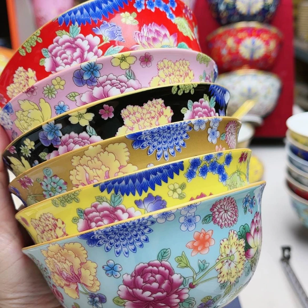 【闪购商品】珐琅4.5寸6个………………