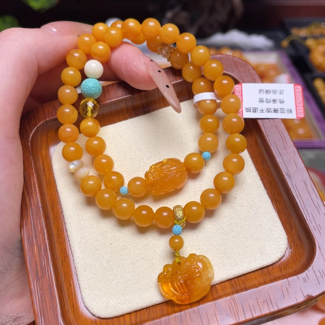 蜜蜡手链未镶嵌手串