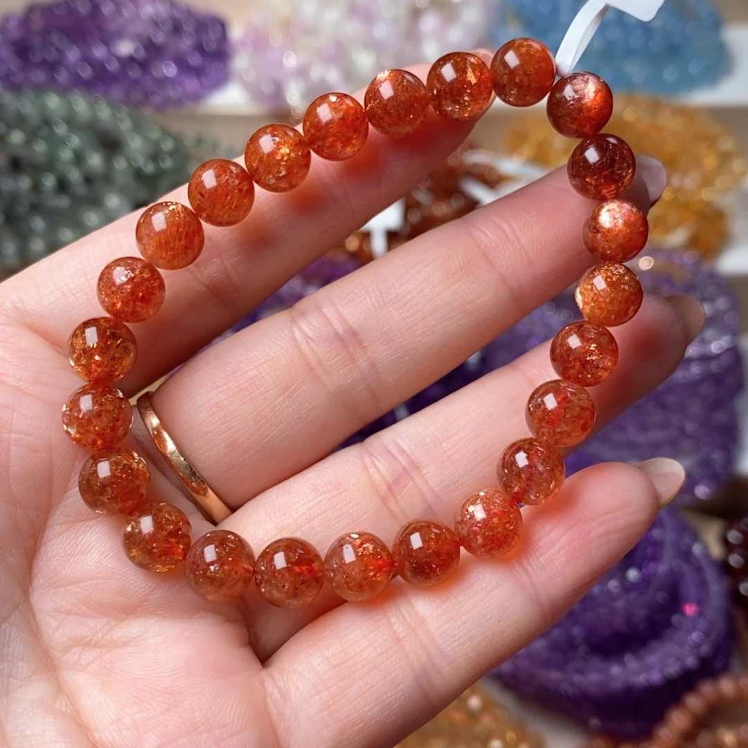 未镶嵌手链日光石金太阳15.7