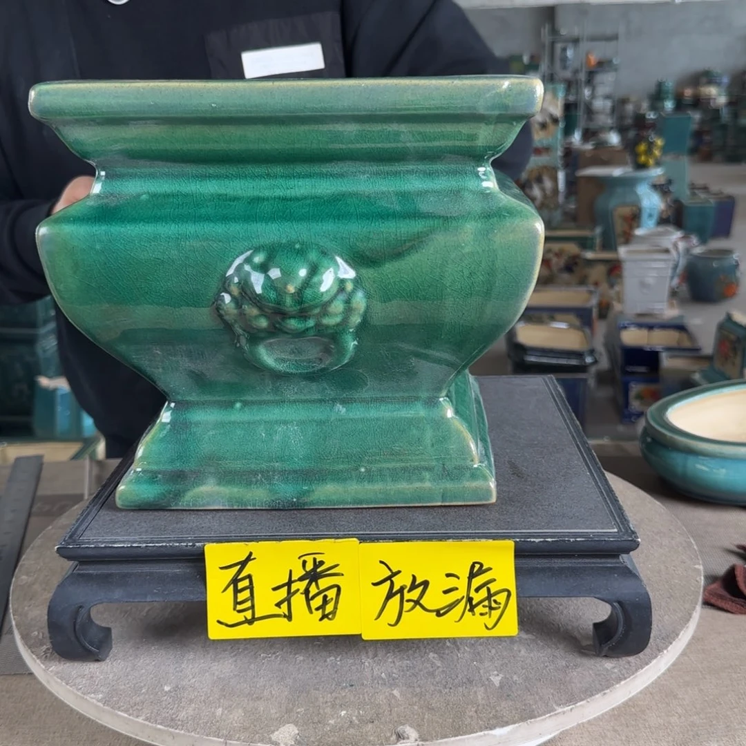 陶。一风堂石湾花盆 微瑕