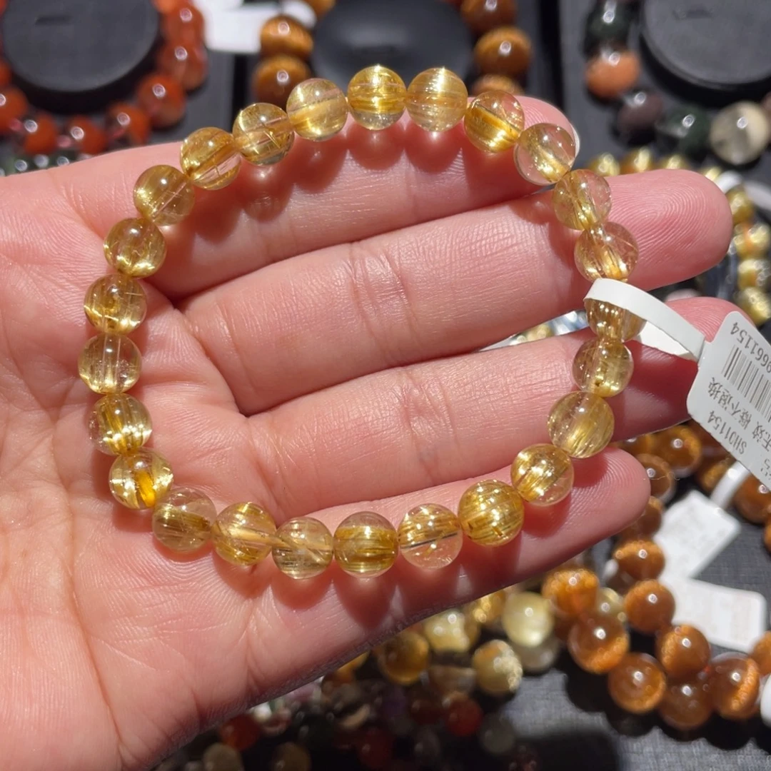 手链水晶未镶嵌钛晶7.5mm左右