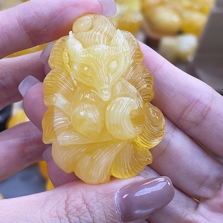 琥珀未镶嵌珠宝奇石琥珀蜜蜡J