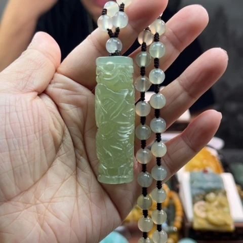 岫玉挂件未镶嵌挂件