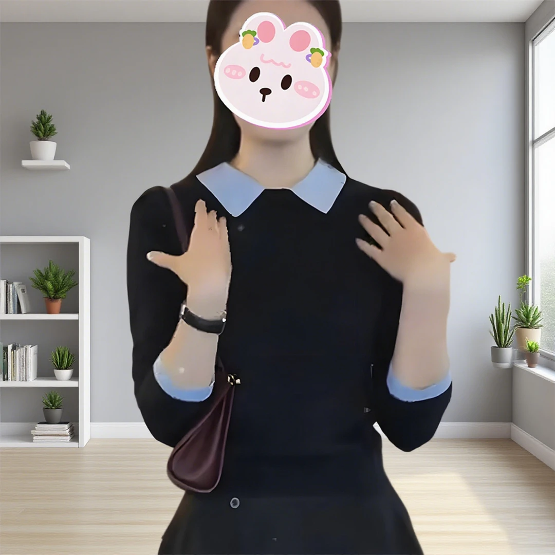 撞色长袖polo针织衫女2025秋季休闲内搭打底修身显瘦减龄气质上衣