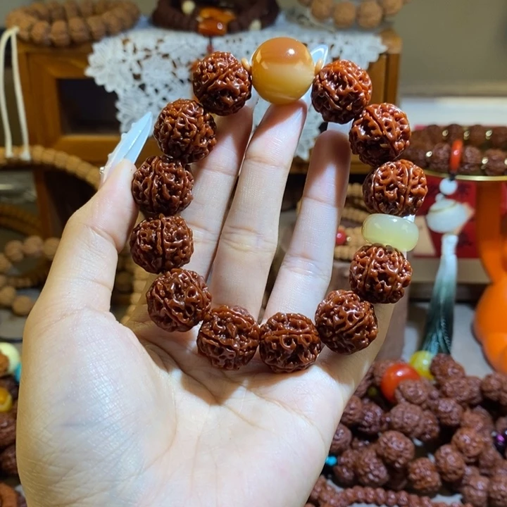 金刚菩提手串196玉华yjm灰扣