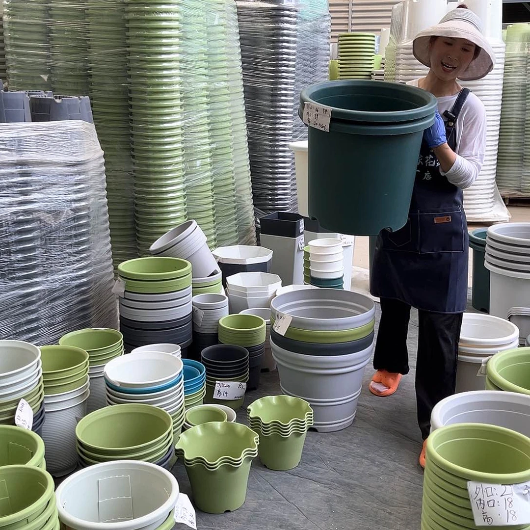 四季盆9#墨绿色4个无托