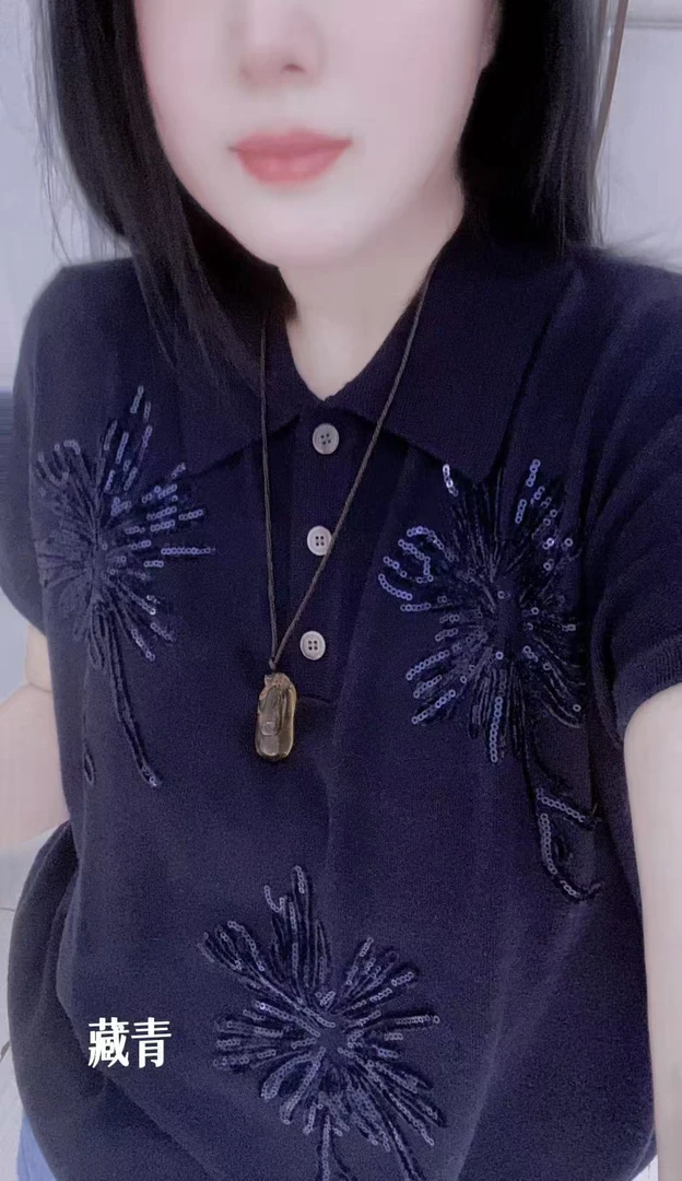 宽松薄款时尚显瘦细毛衣夏款2233