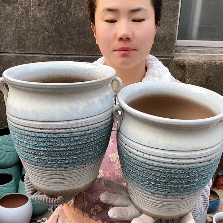 紫砂花盆正品口18高22
