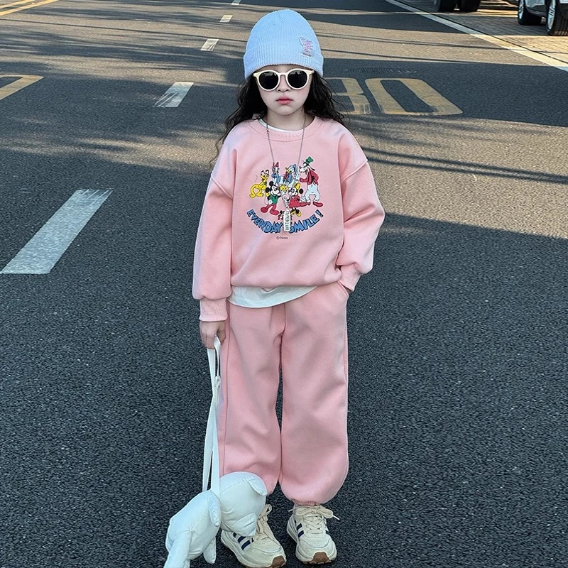 女童运动服套装春秋款2025新款时髦洋气大童女装儿童网红炸街春装