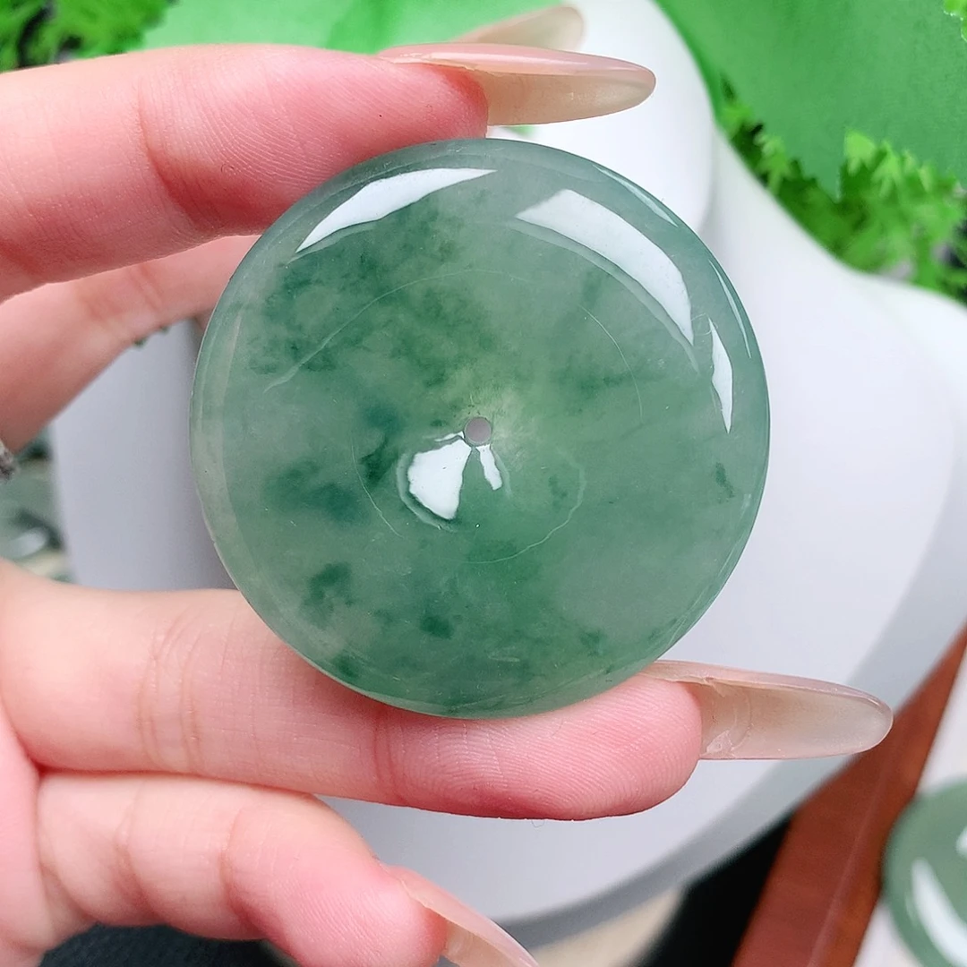 翡翠未镶嵌颈饰平安40.9-6.9