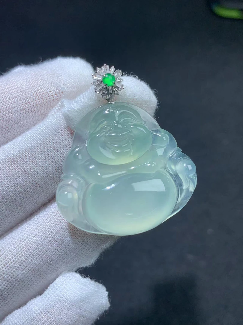 冰晴底缅甸纯天然A货翡翠