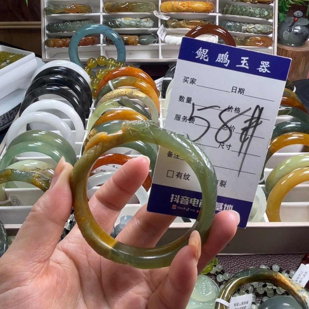 未镶嵌蛇纹石玉手镯