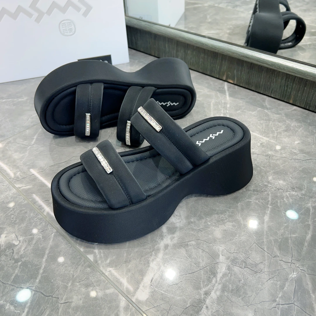 【玛莎玛索】25年夏季新款10-261舒适百搭厚底凉拖鞋