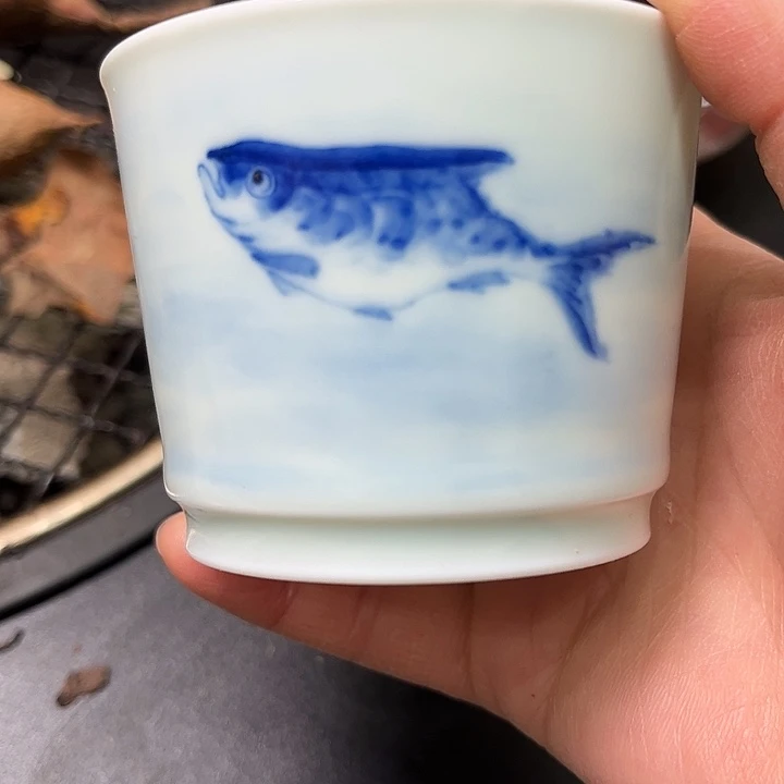 枕**雨天真不开片荣天杯容量110毫升