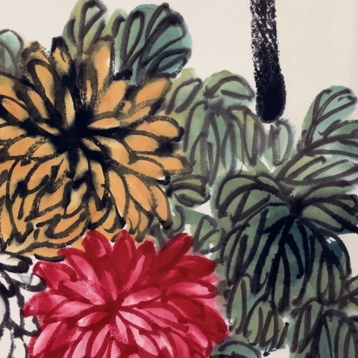 君***下横款臻弘，字画，中堂