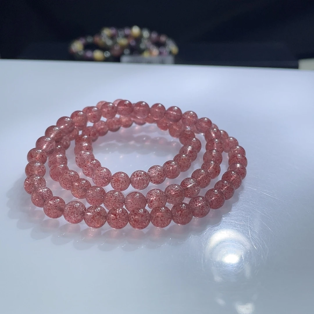 手链未镶嵌水晶草莓晶多圈6m68元