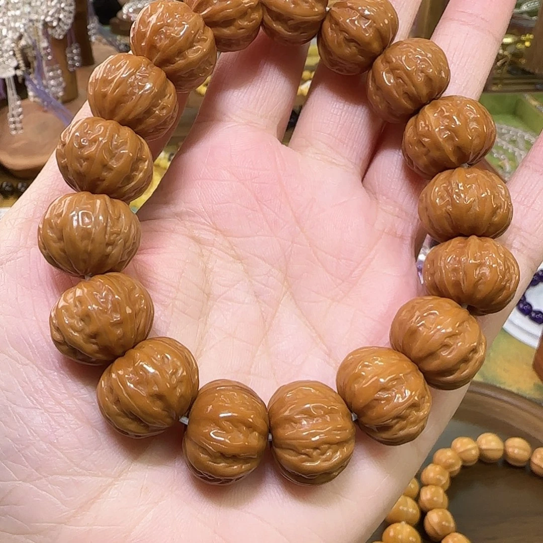 山***瑶手链水晶未镶嵌天然猴头手串